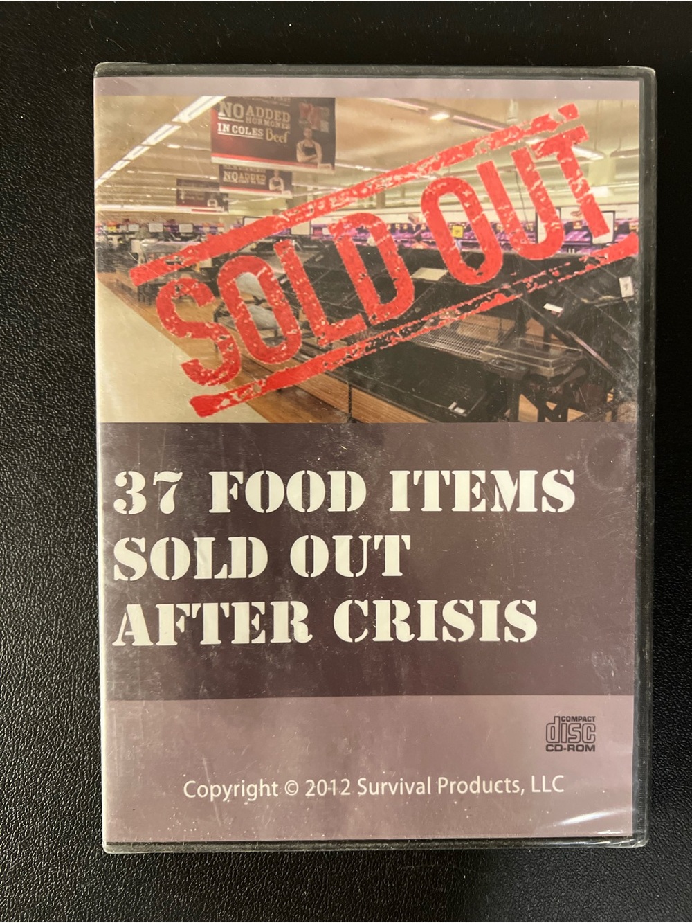 Sold Out: 37 Food Items Sold Out After Crisis ( CD-Rom, 2012) New Sealed